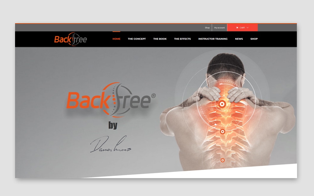 Backfree Webseite