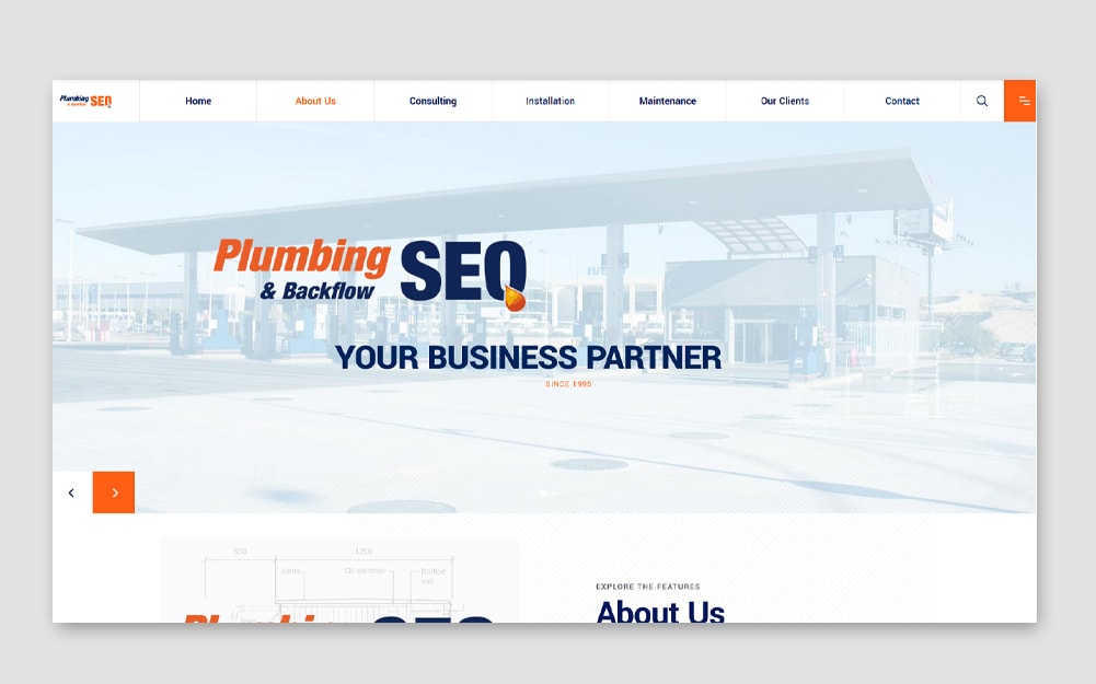 Plumbing Webseite